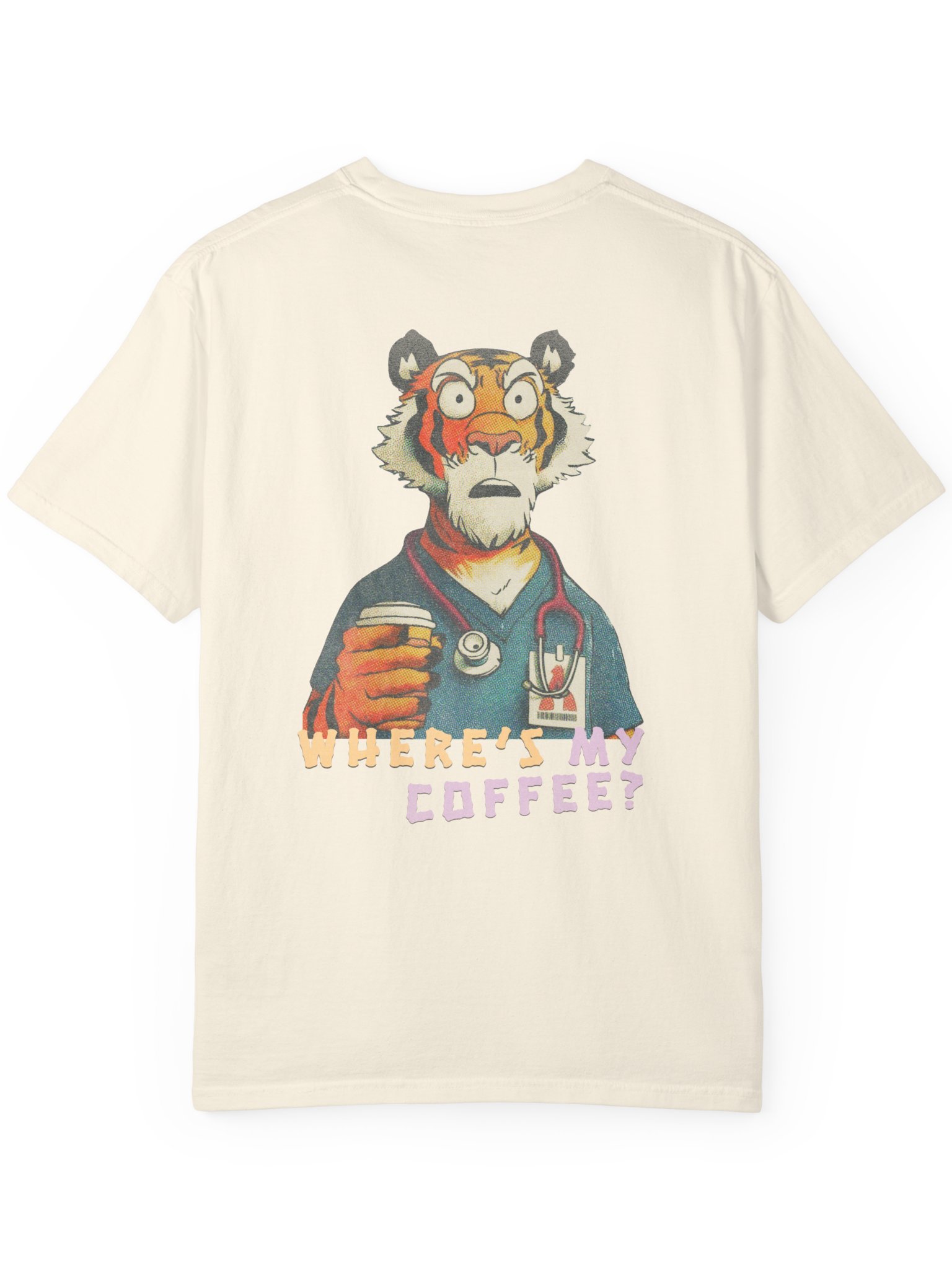 Funny Nurse Shirt, Coffee Tiger Tee product image (12)