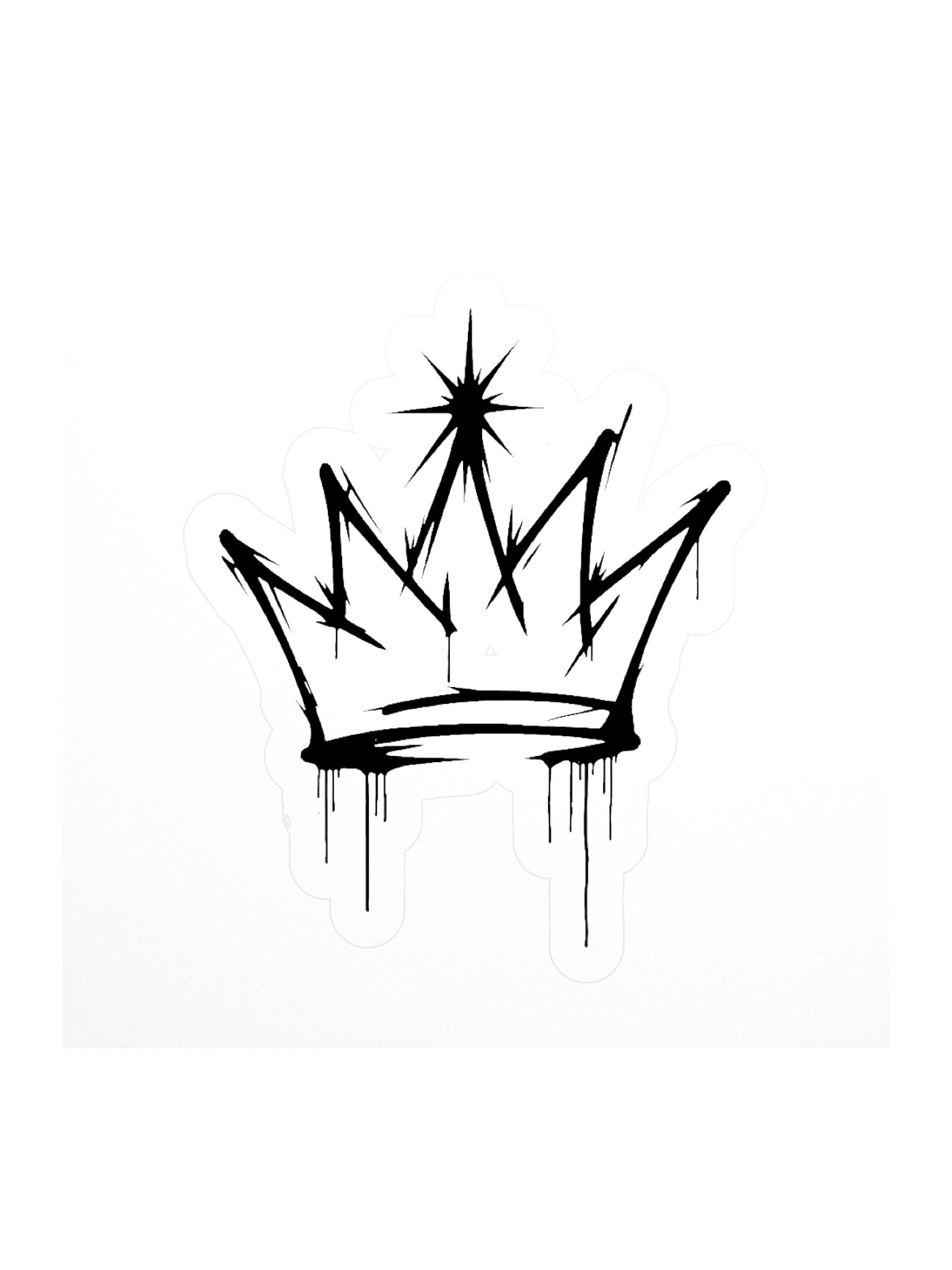 ONE KING Urban Crown Logo Vinyl Sticker product image (2)