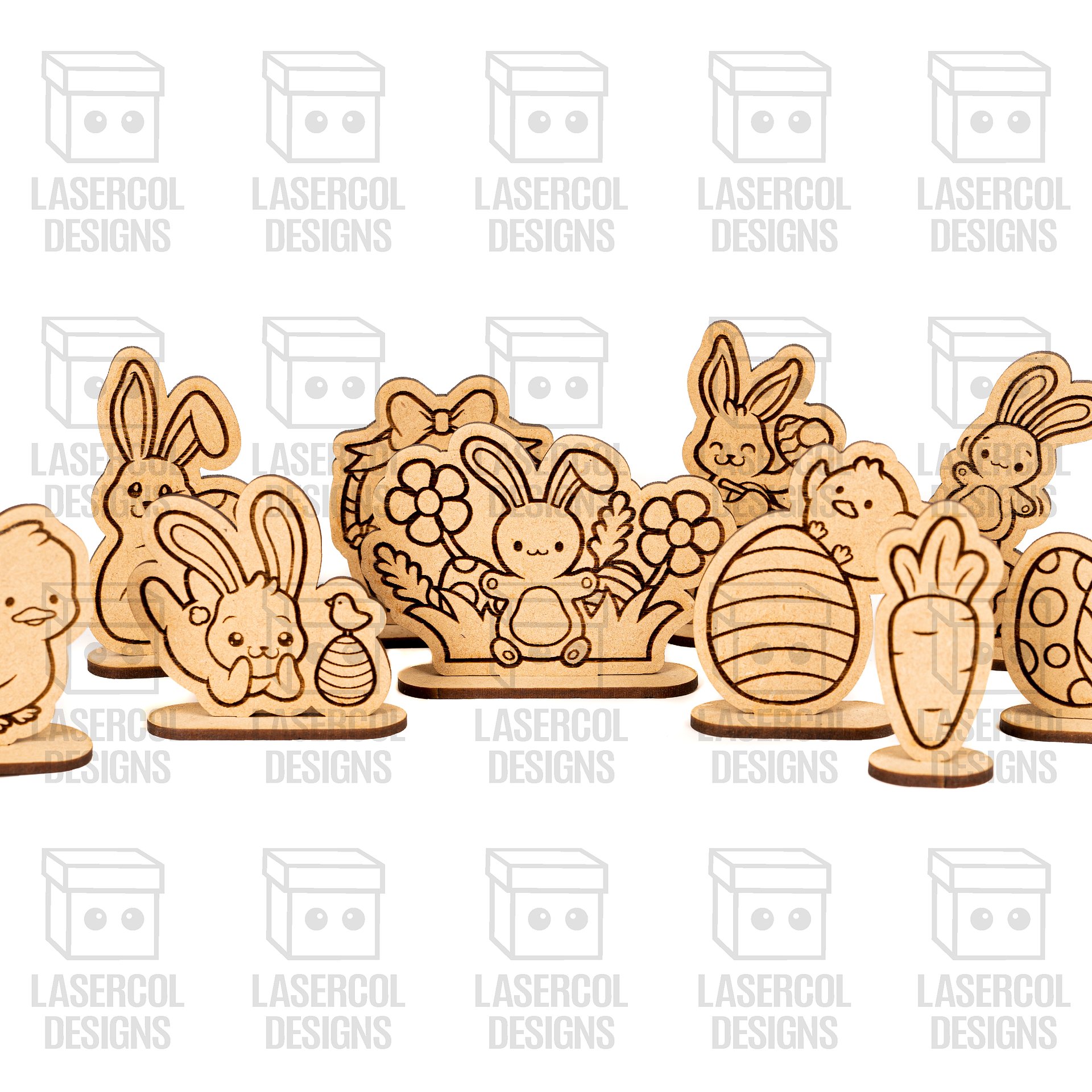 Easter Cutouts With Base Set 1 - Laser Cut Files product image (3)