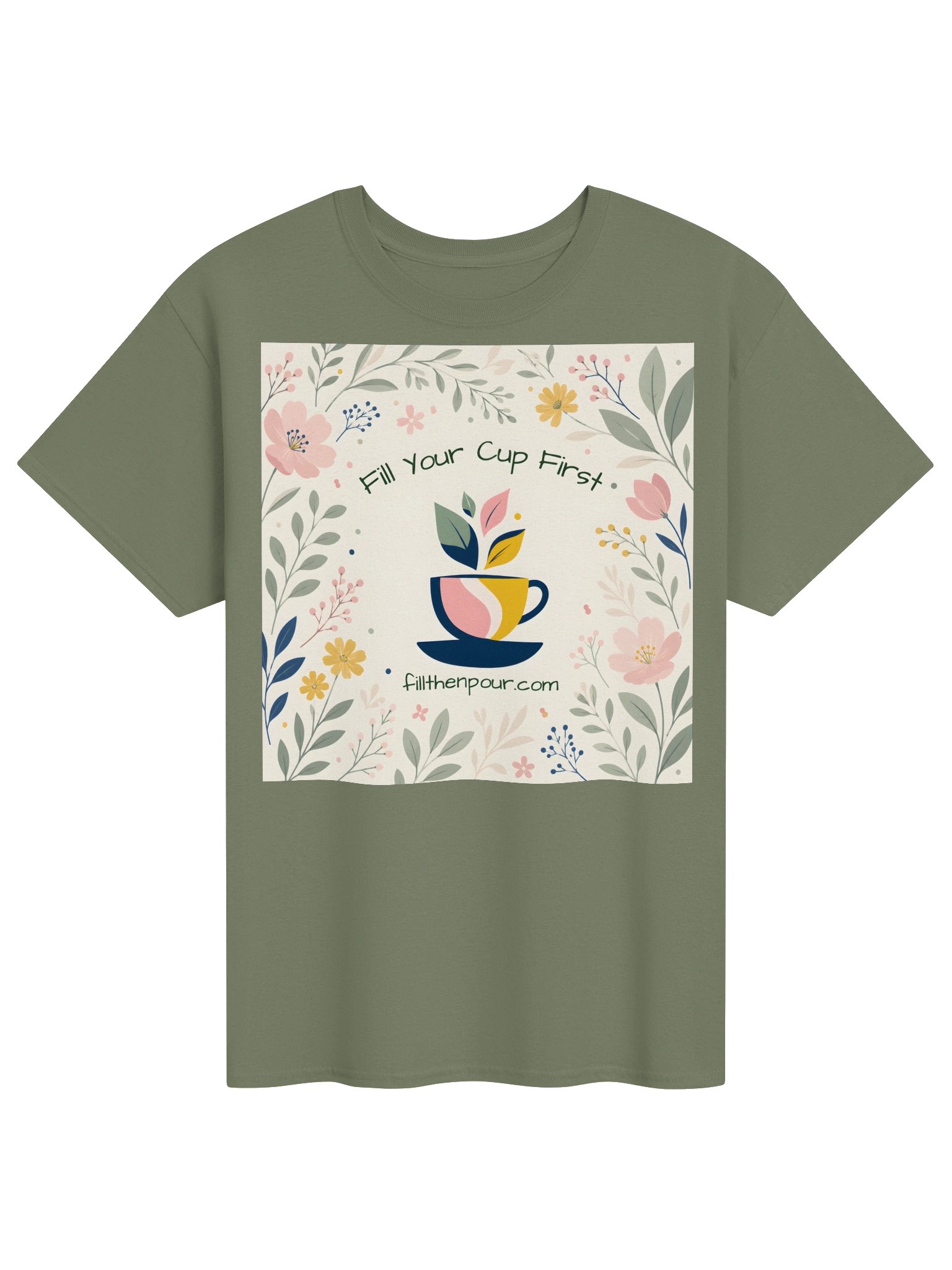 Fill Your Cup First Floral Tee product image (1)