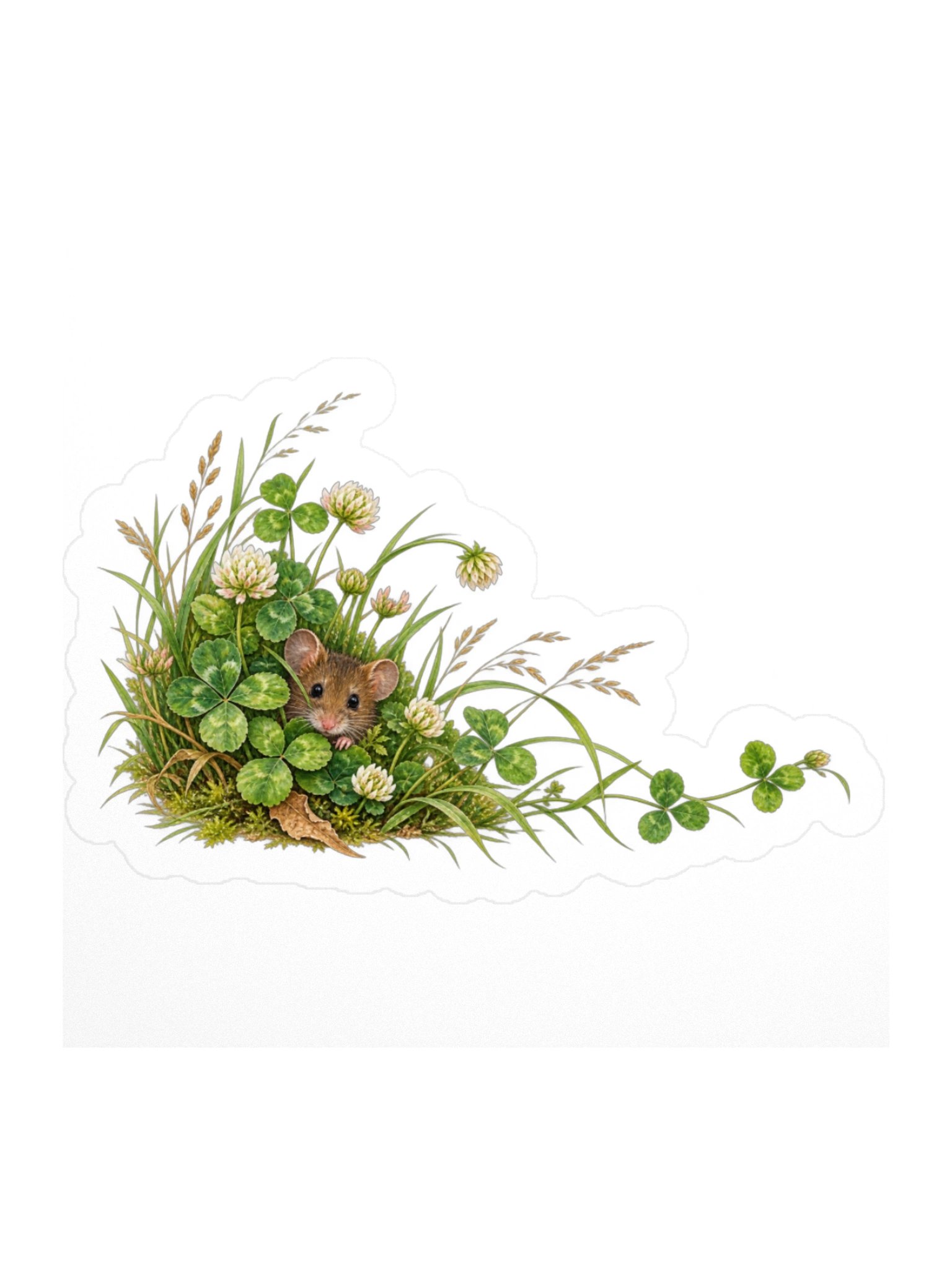 The Clover Patch Mouse Sticker product image (1)