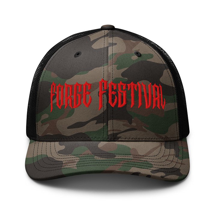 Forge Fest Otto Cap Camouflage Trucker Hat product image (1)
