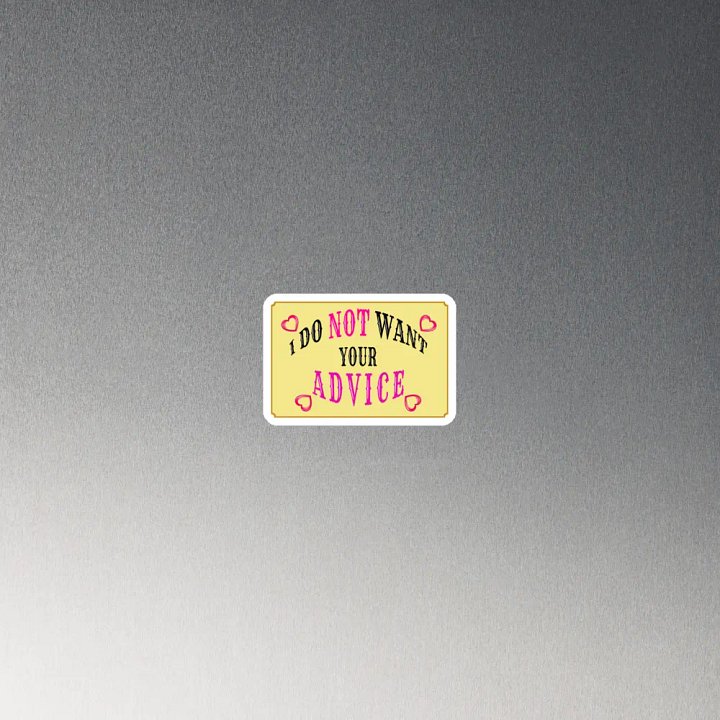 No Advice Magnet product image (2)
