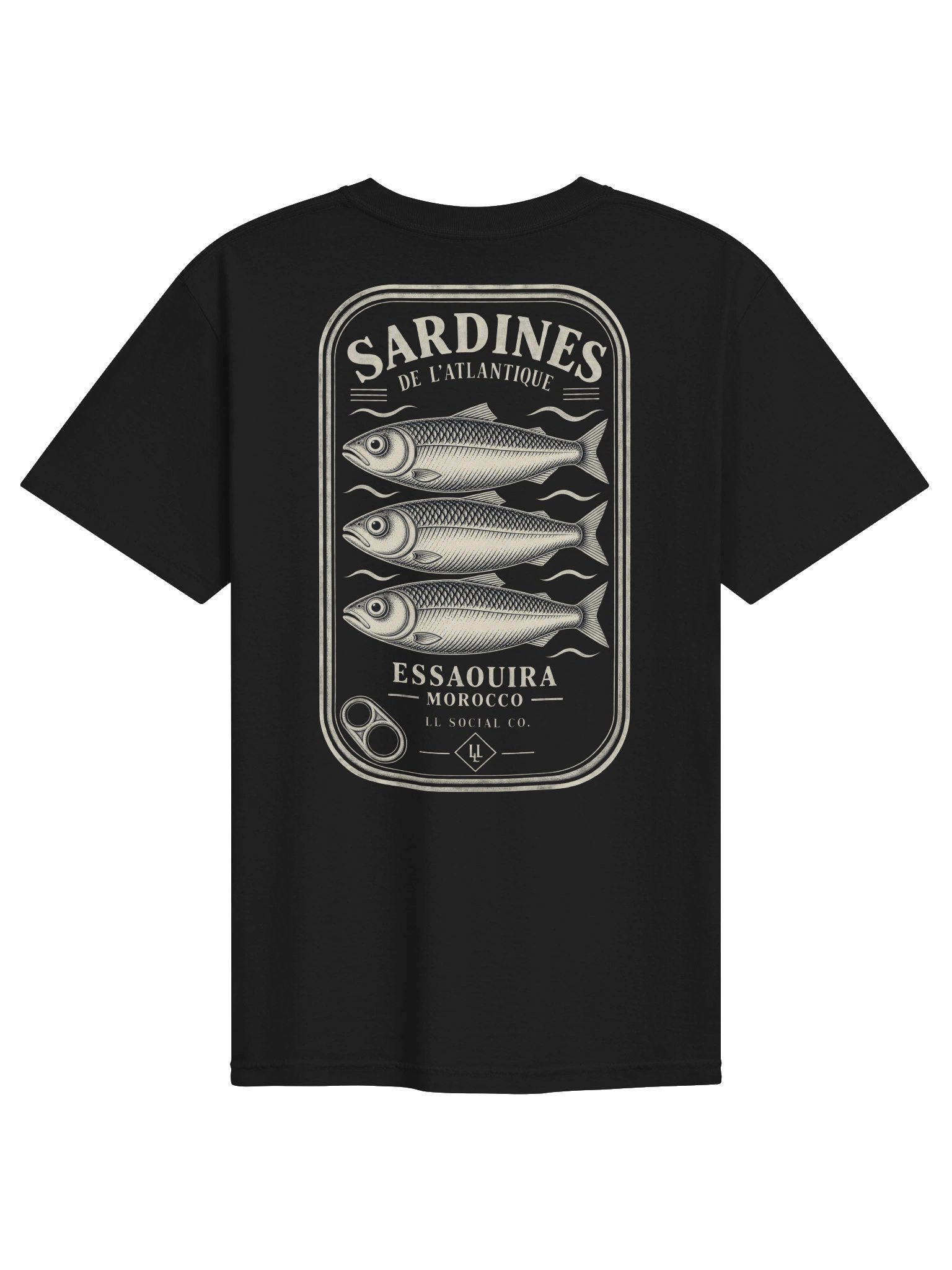 LL Social Co. Vintage Sardine Tin Tee — Essaouira | Ivory product image (16)