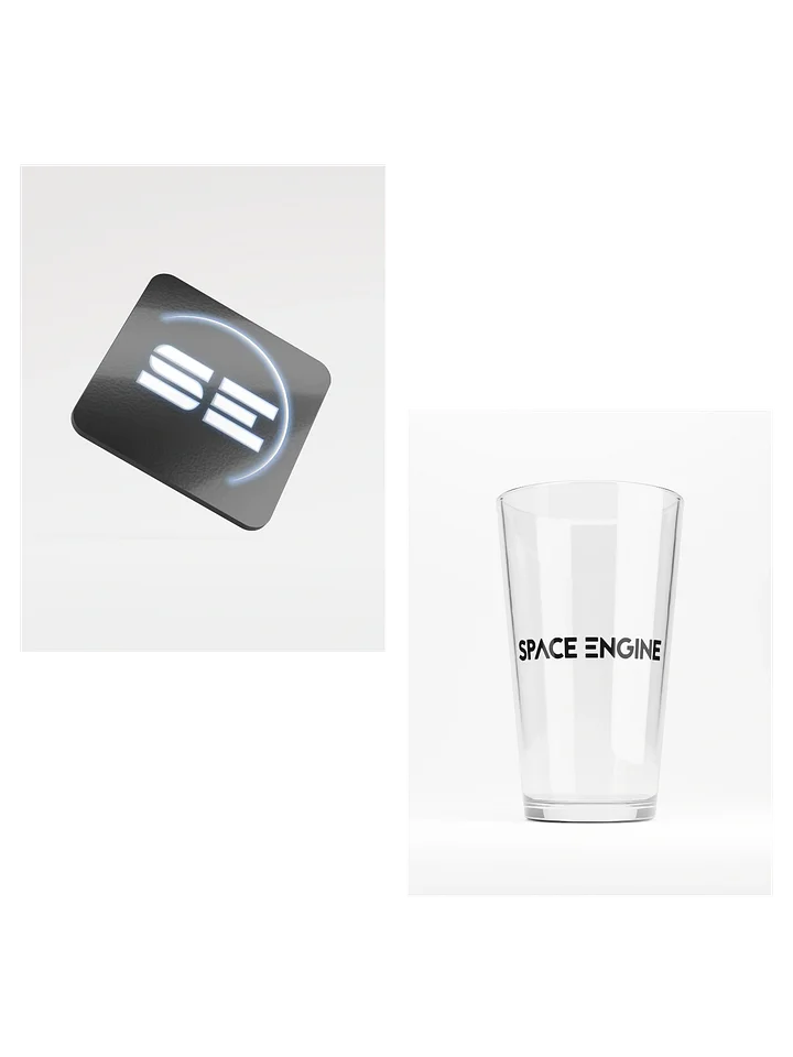 SpaceEngine Drinking Glass & Coaster product image (1)