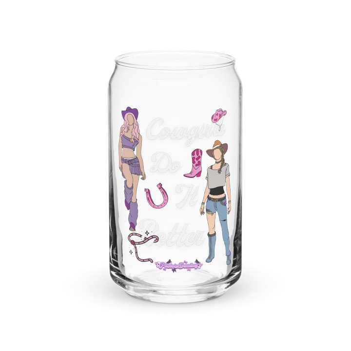 Cowgirls Do It Better Glass Can product image (2)