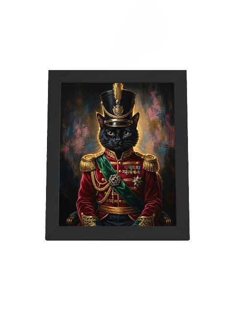 Nutcracker Black Cat Framed Poster