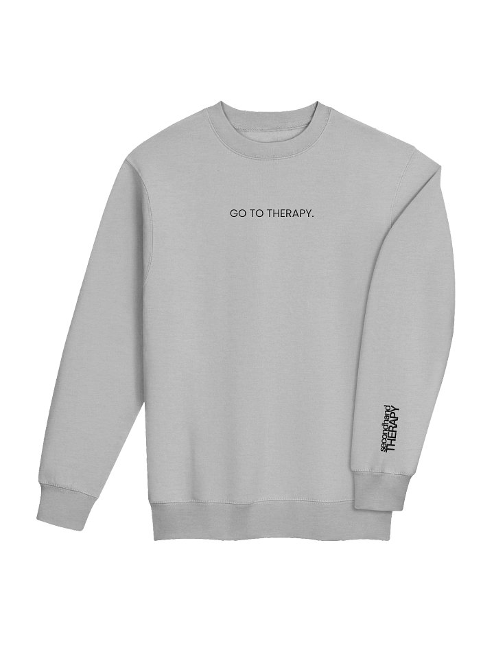 Go To Therapy Crewneck (Grey) product image (2)