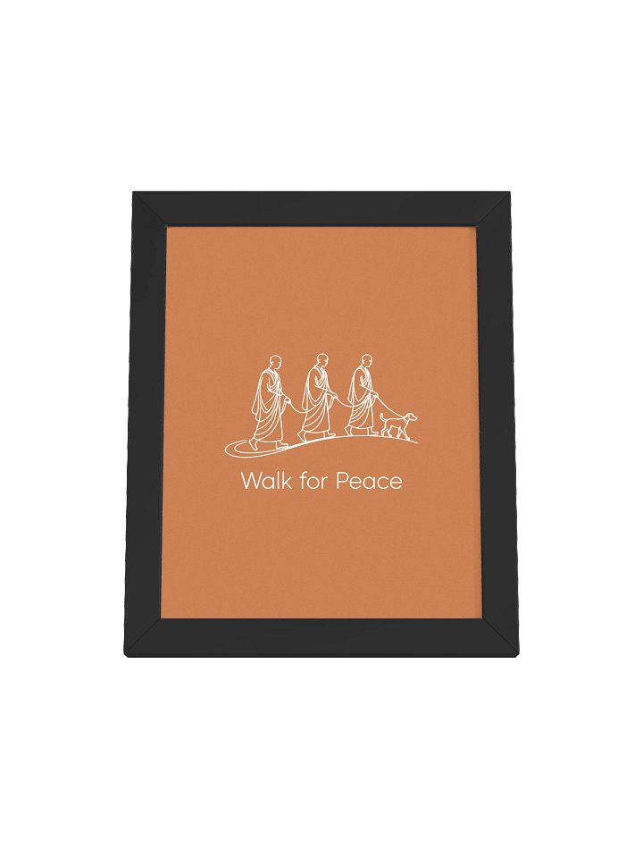 Walk for Peace Framed Poster - Dark product image (1)
