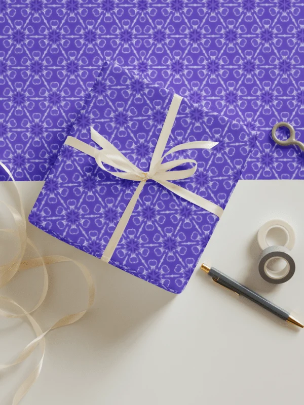 Wrapping Paper Set of 3 Pink Purple Blue product image (7)