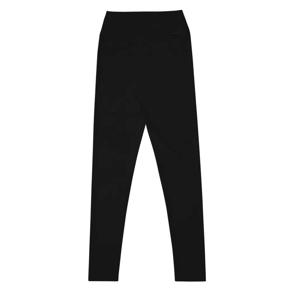 Pure Black High-Waist Leggings product image (10)
