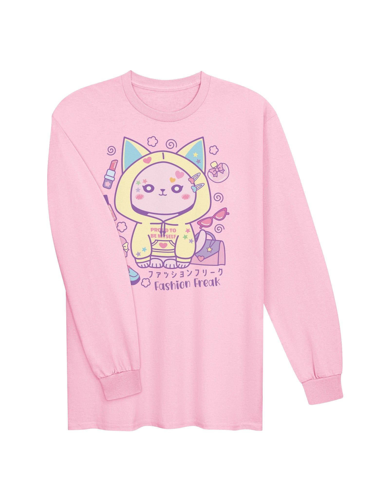 Fashion Freak Cat - Unisex Adult Long Sleeve T-shirt product image (2)