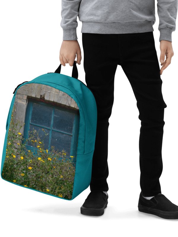 Design-backpack - Wildflowers in front of a vintage window (Dark Design) product image (2)