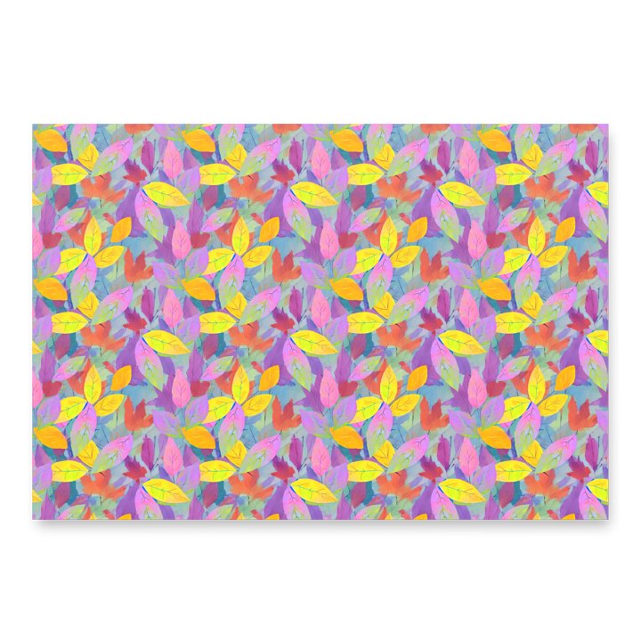 Yellow Pink Leaves Paper sheet product image (2)