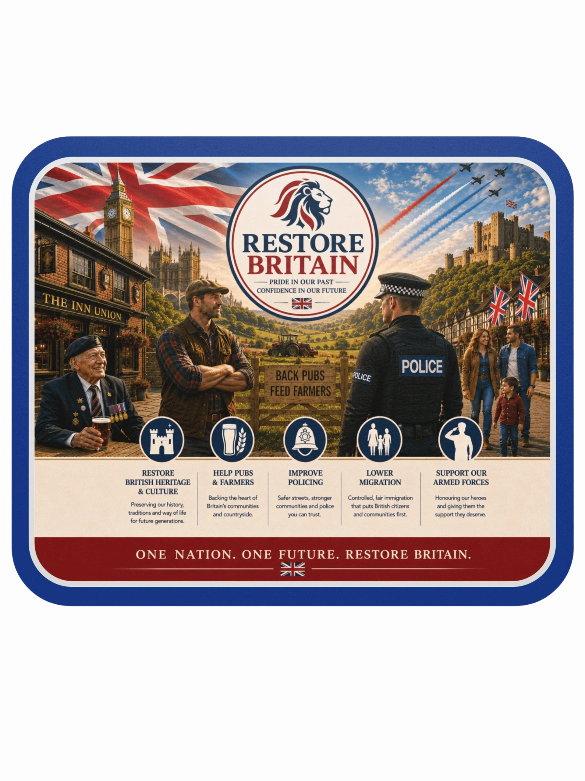 Restore Britain Campaign Mouse Pad product image (1)