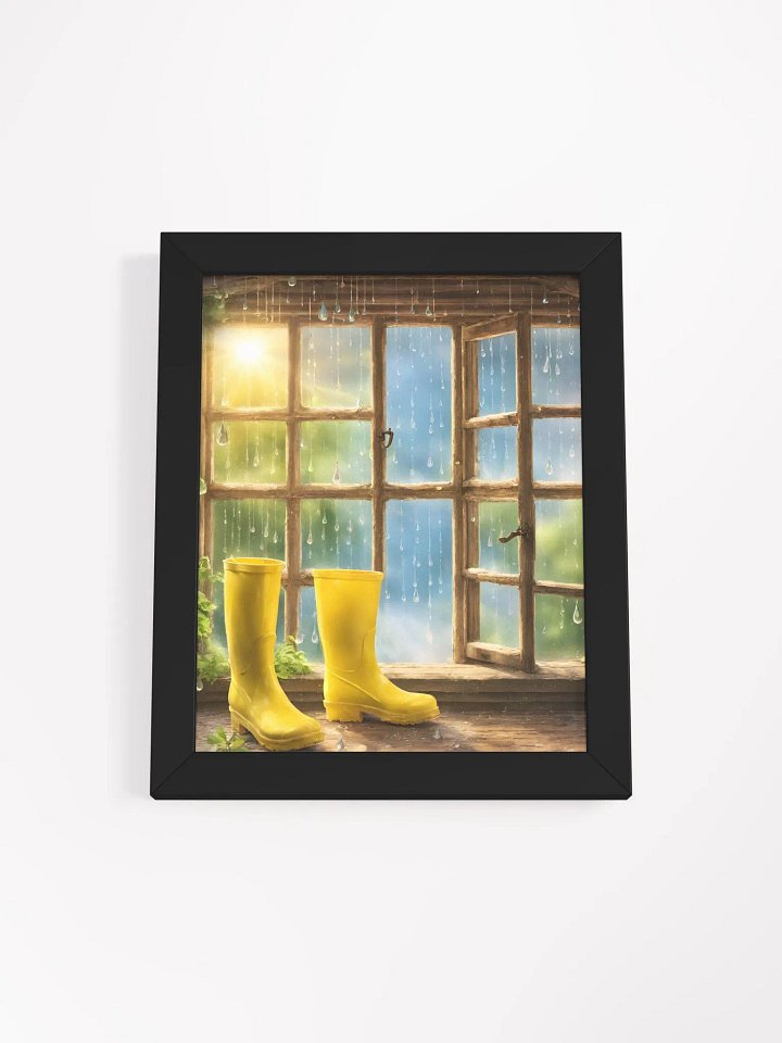 Sunshower and Rainboots Framed Poster product image (5)