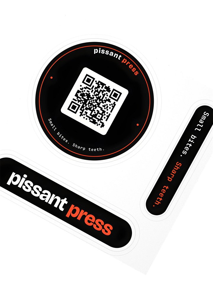 Pissant Press sticker sheet product image (2)