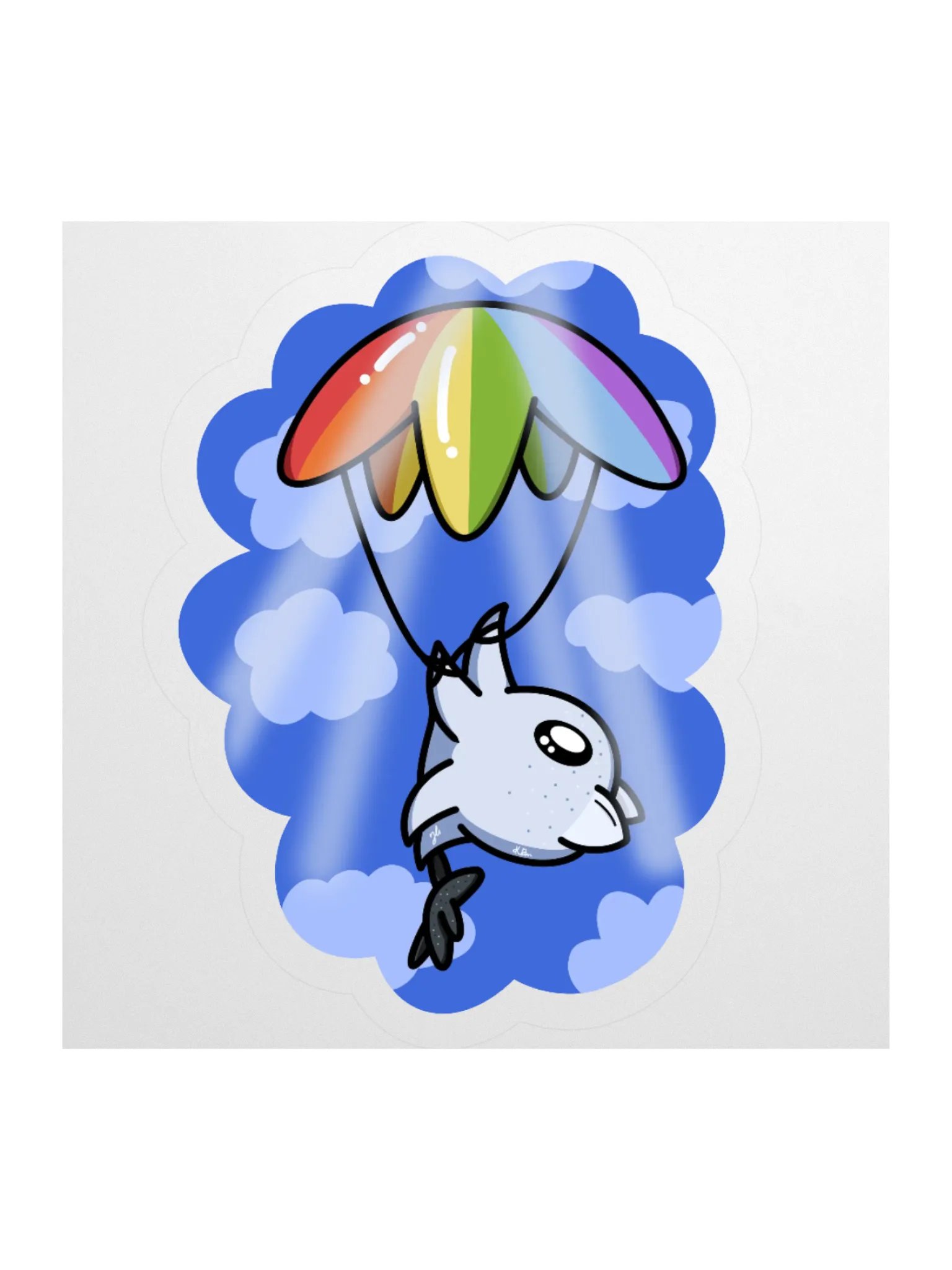Squish Parachute Sticker product image (1)