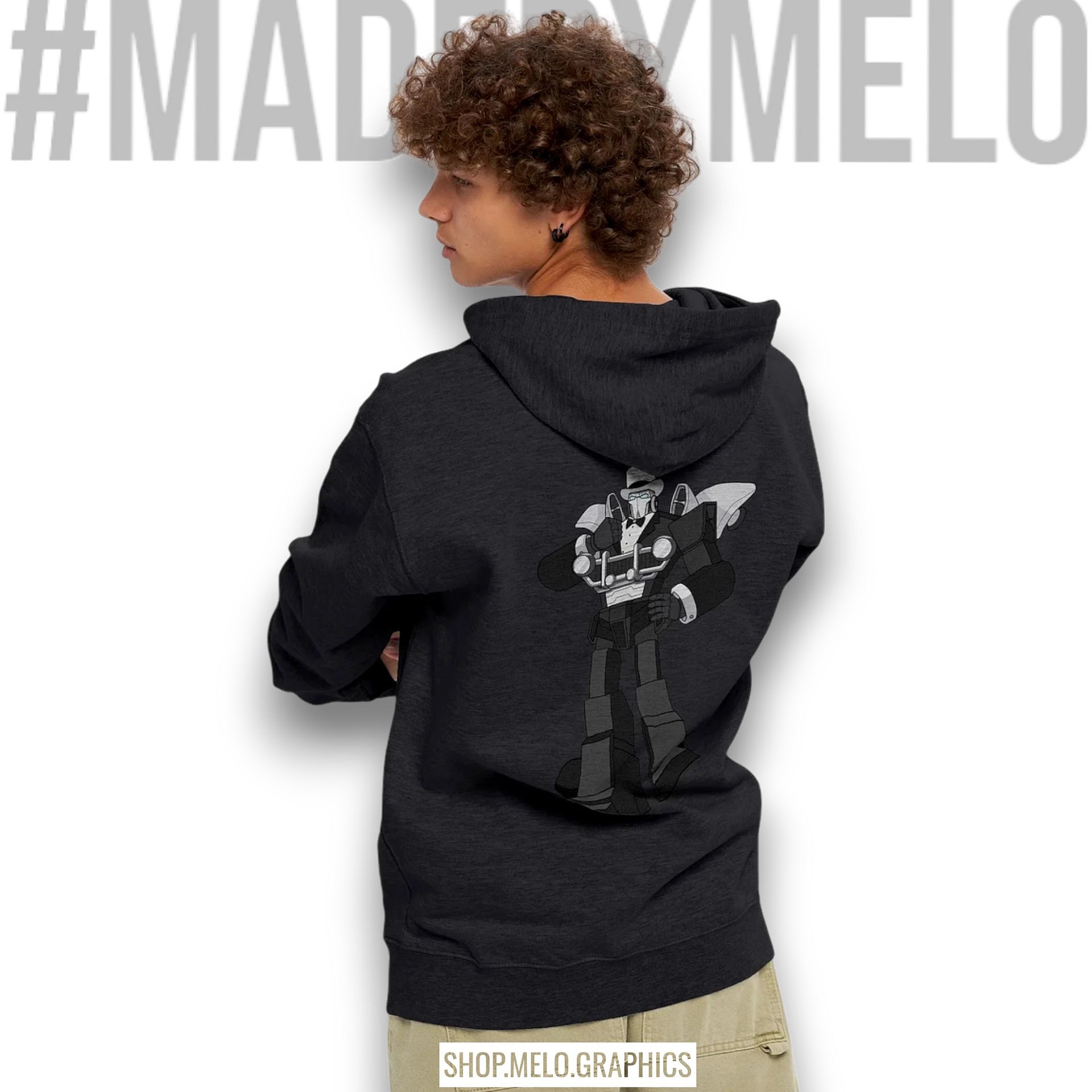 Fancy Carball Bot - Classic Zip Hoodie | #MadeByMELO product image (3)