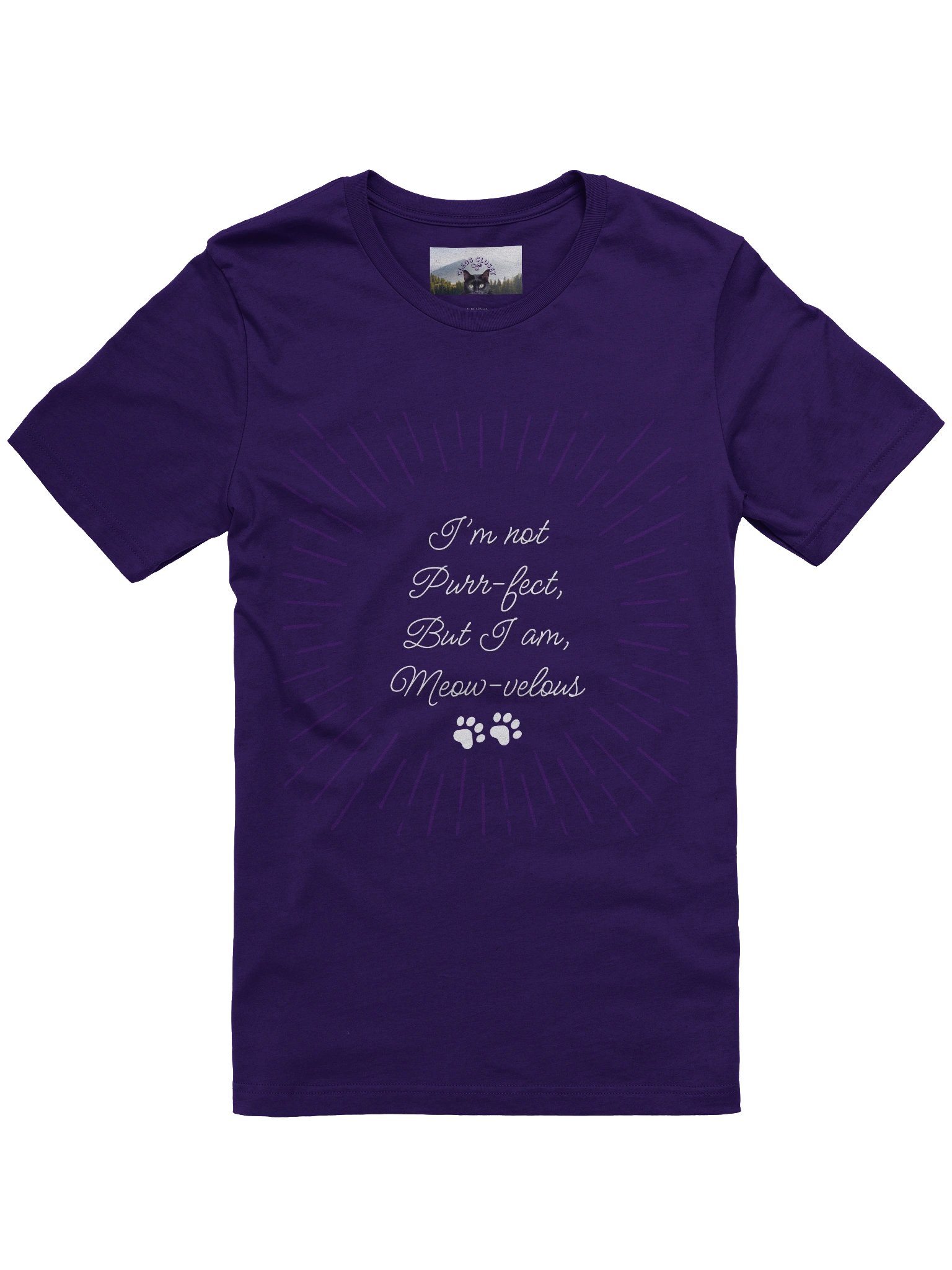 NOT PURRFECT, I'M MEOWVELOUS TEE product image (1)