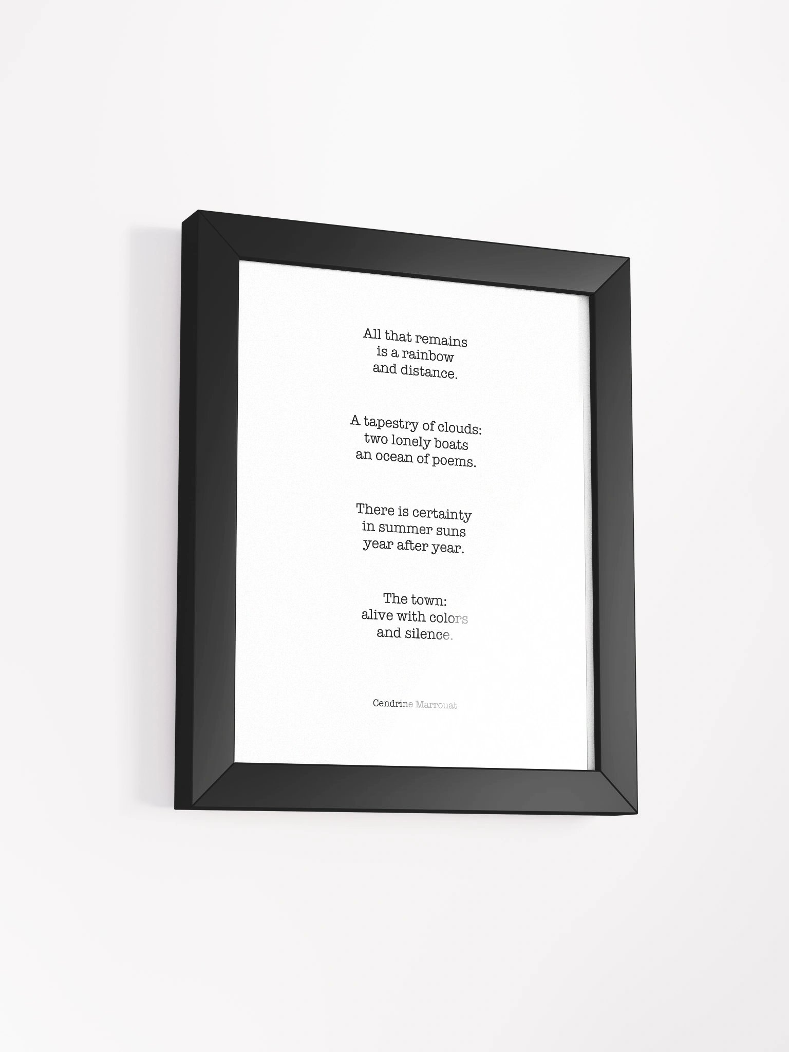 Four Haiku (Framed Poster) product image (2)