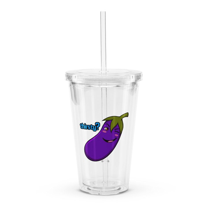 Eggplant Double Wall Plastic Tumbler product image (1)