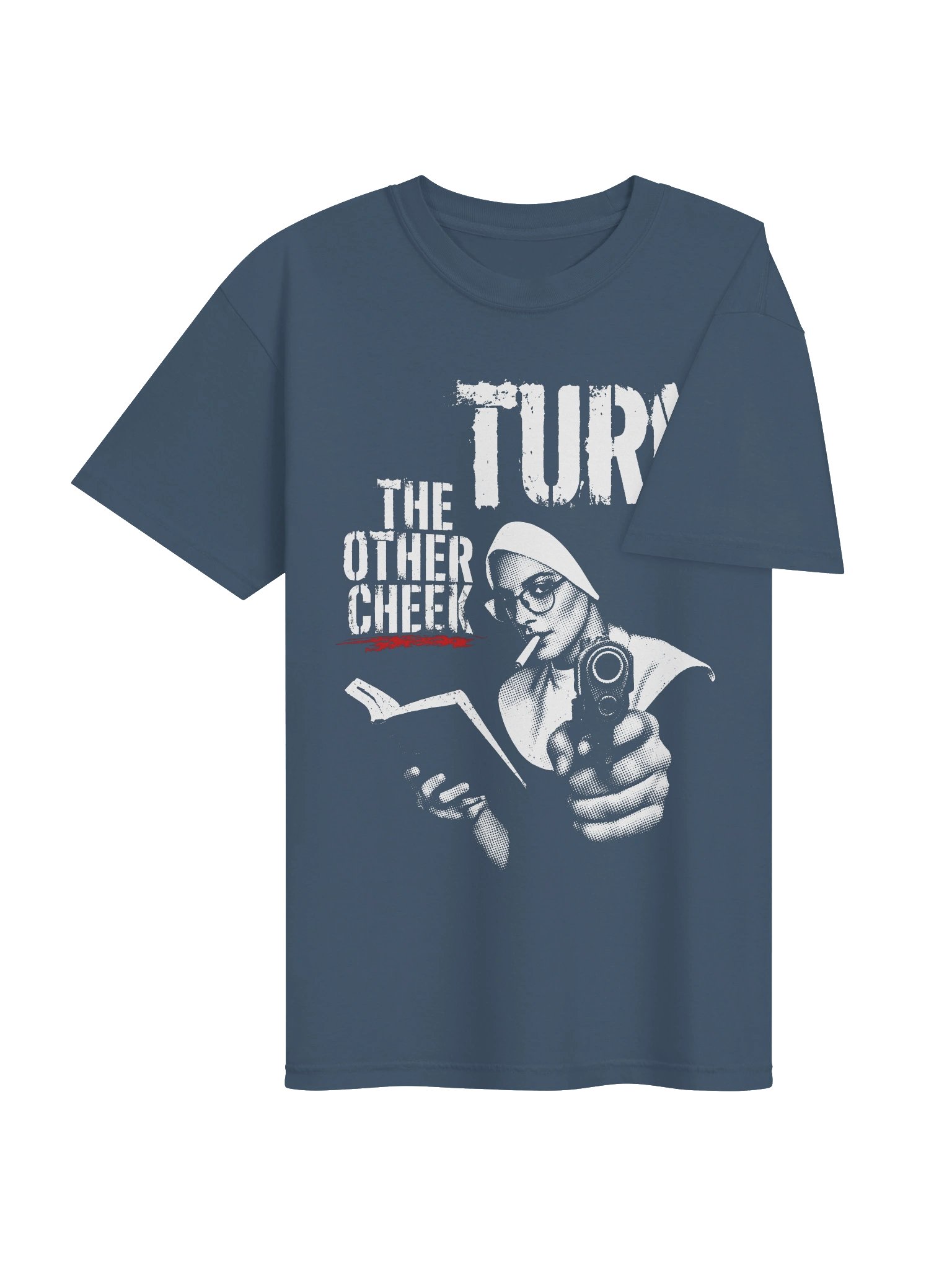 Turn the other cheek // Heavyweight Vintage Graphic Tee product image (48)