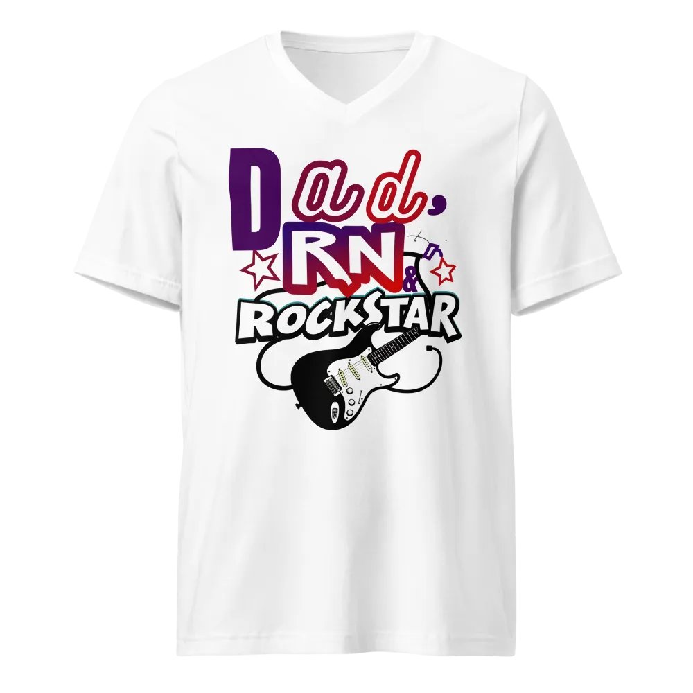 Rockstar Dad RN V-Neck Tee product image (1)