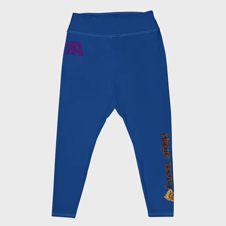 Blue All-Over Print Plus Size Leggings copy product image (1)