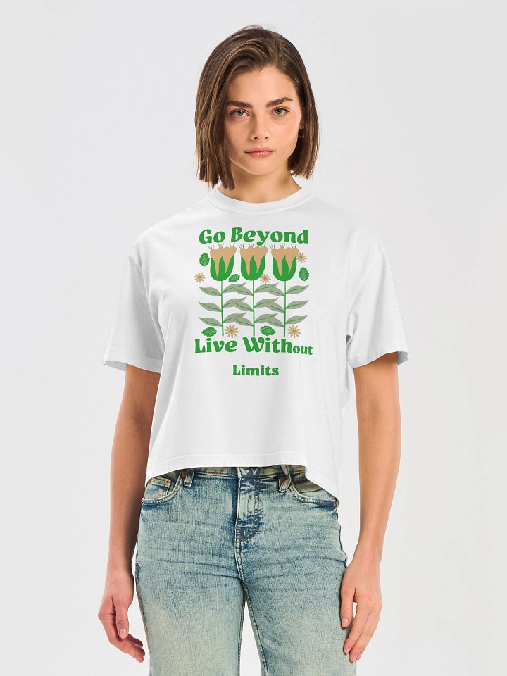 Go Beyond Limitless Floral Boxy Tee product image (17)