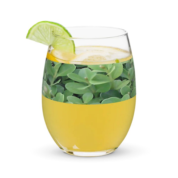 "Green Leaf" Glass Cup product image (1)