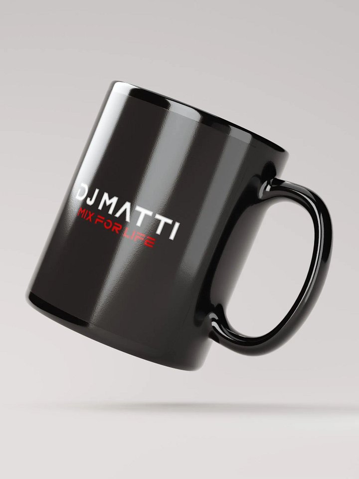 DJ Matti Black Glossy Mug product image (2)