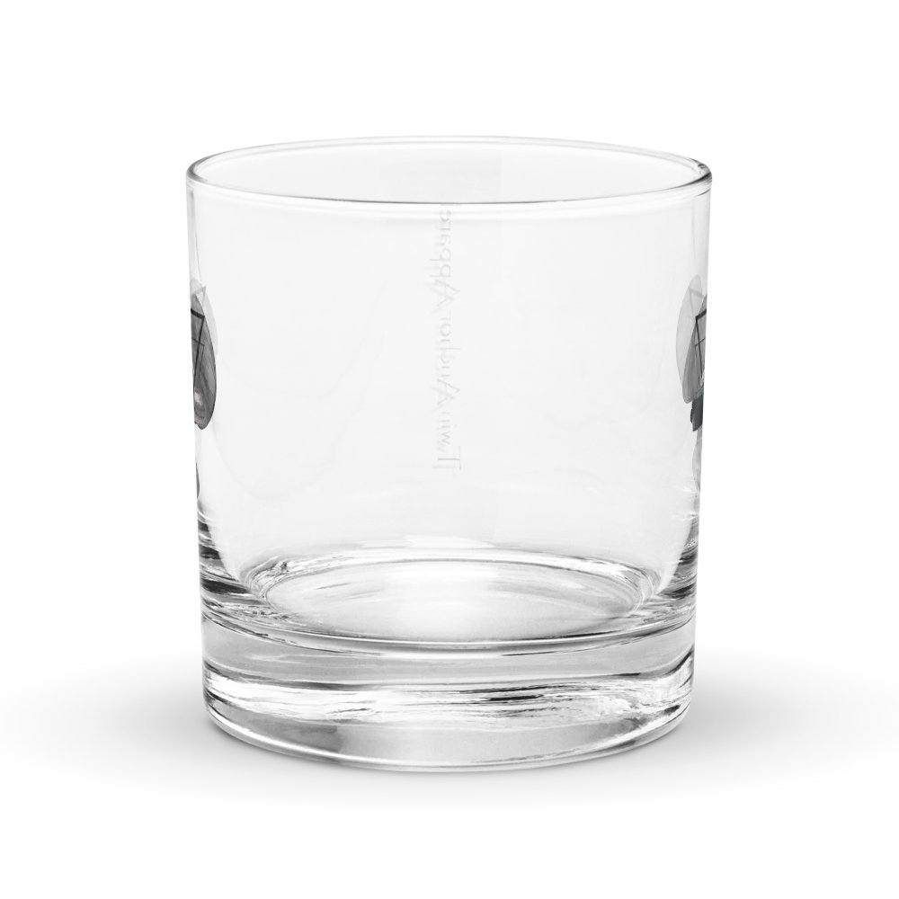Three blade prop triangle Athena tug Rocks Glass 10.5oz product image (4)