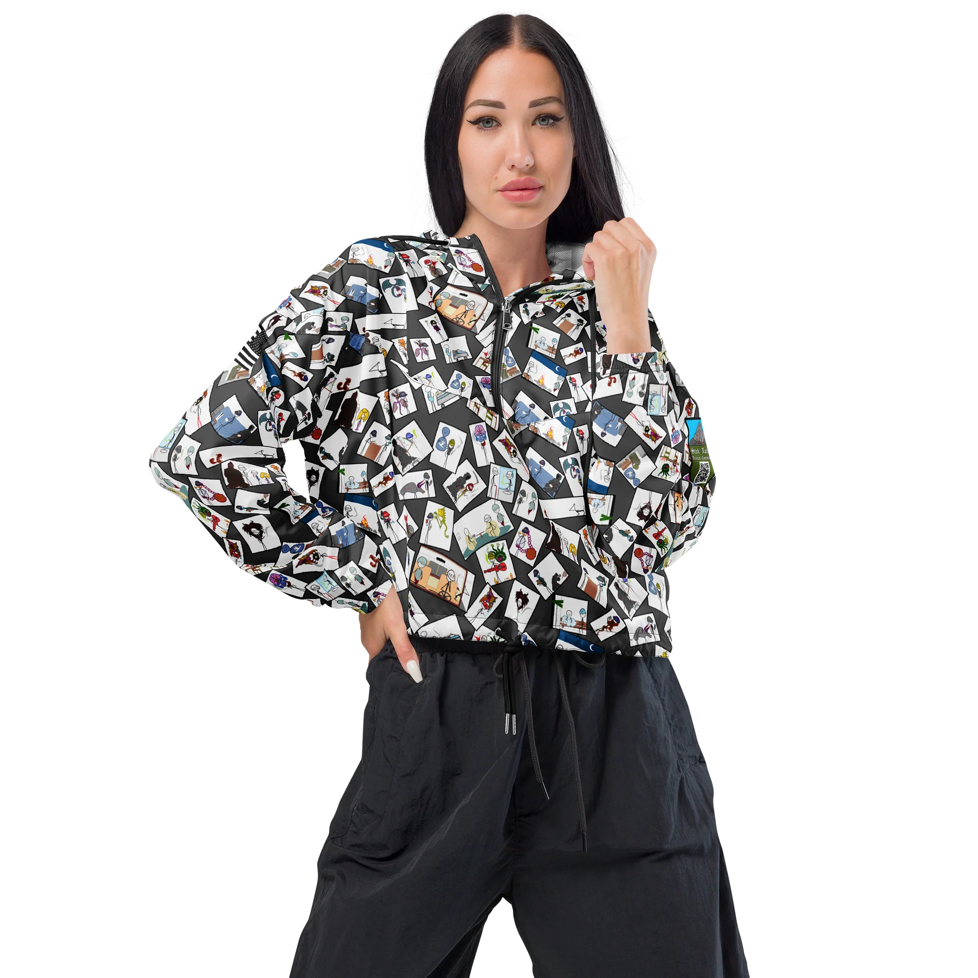 Stick Vet Womens Cropped Windbreaker product image (1)