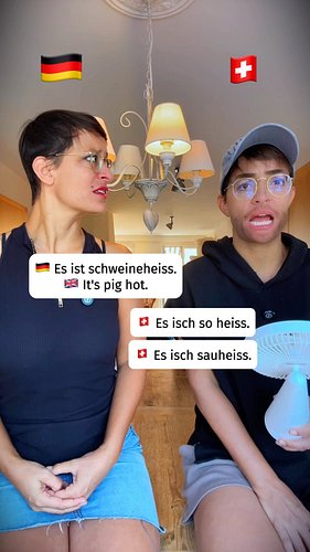 German VS Swiss German - It‘s so hot!! 🥵

Courses: swissgermanbeginners.ch

#schweizerdeutsch #switzerland #swissgerman #schw...