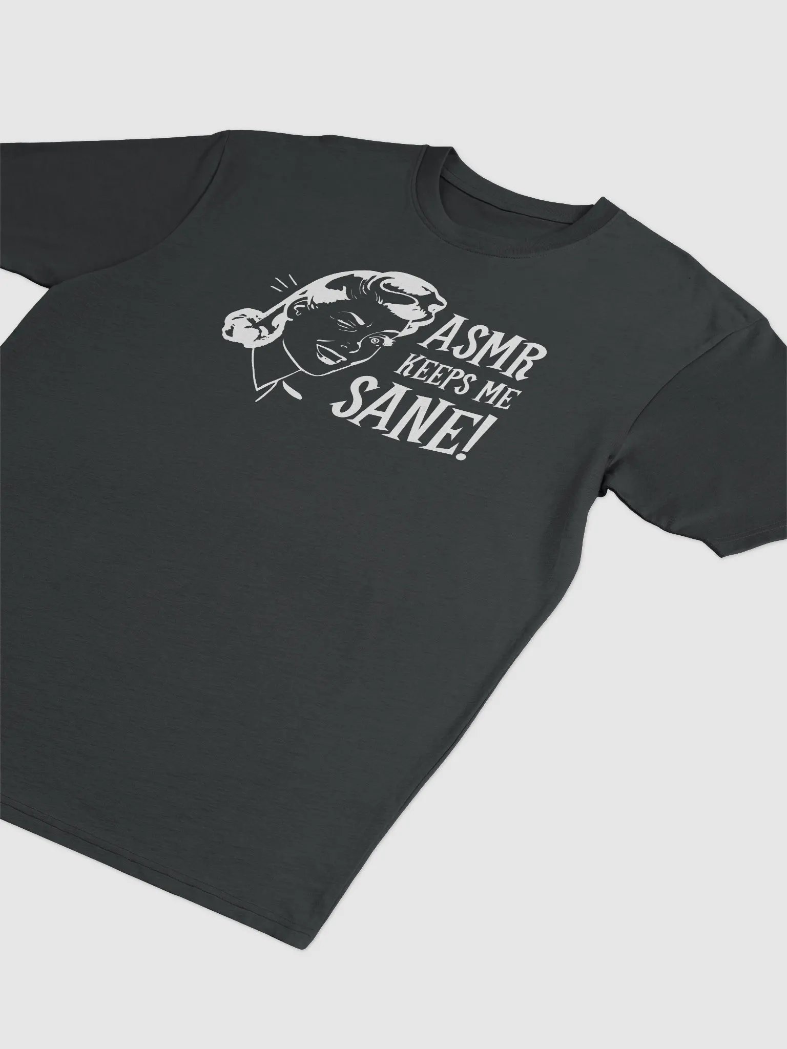 ASMR Keeps Me Sane / Dark Heavyweight Tee product image (2)