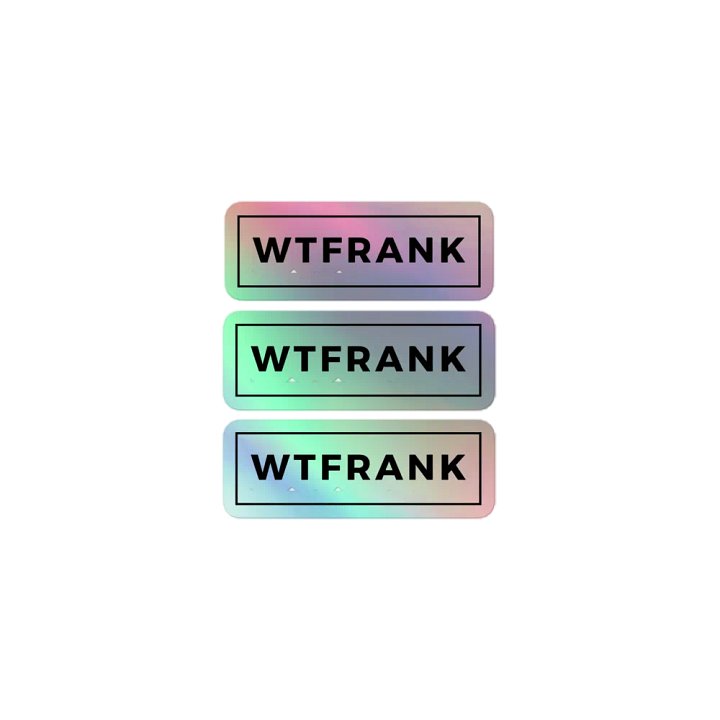 WTFRANK Galactic Holographic Sticker Set product image (1)