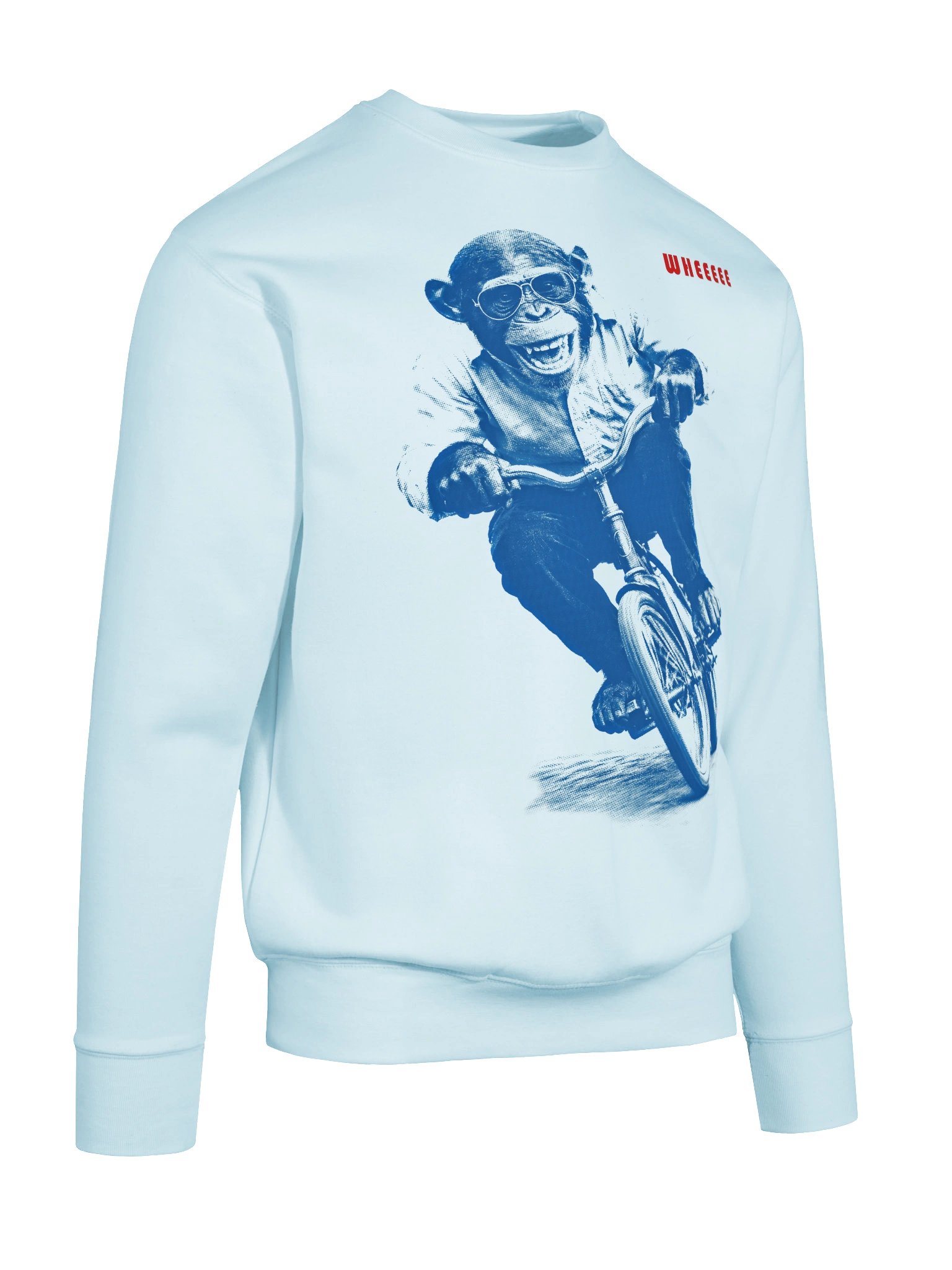WHEEEEE Chimp Riding Bicycle Premium Sweatshirt product image (55)