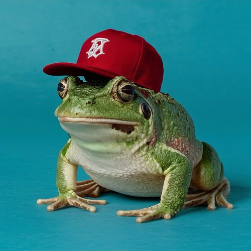Cute Frogs with hats.