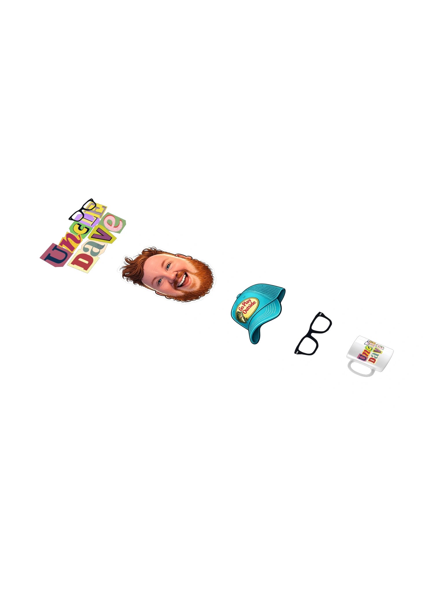 Uncle Dave Sticker Set product image (1)