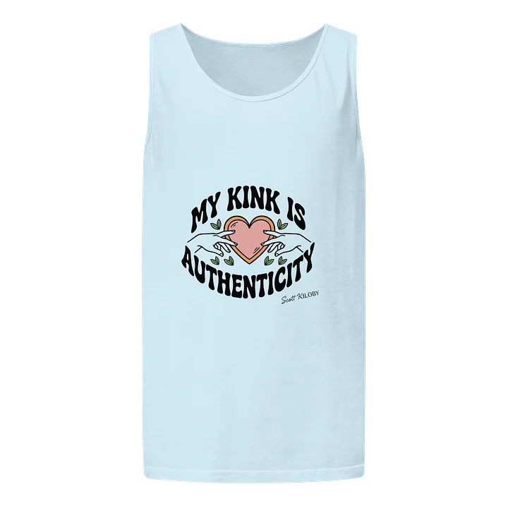 “My Kink Is Authenticity” Light Blue Tank Top product image (1)