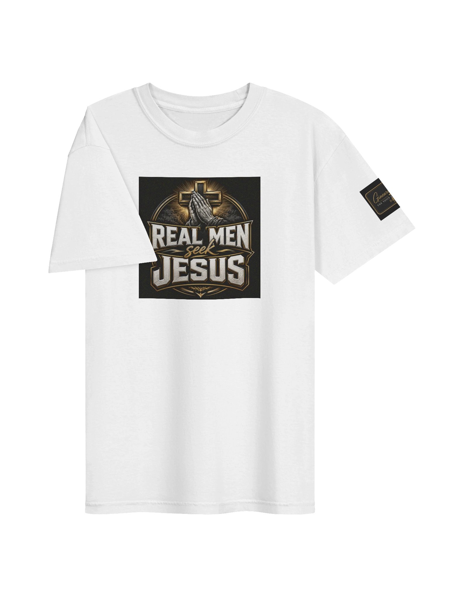 Real Men Tee-White product image (3)