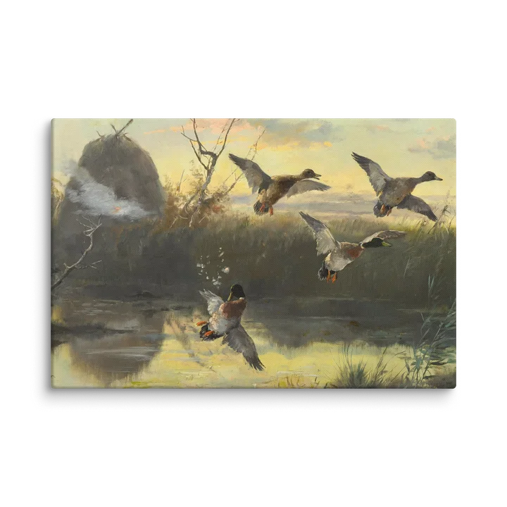 Antique Duck Shooting Canvas Print product image (1)