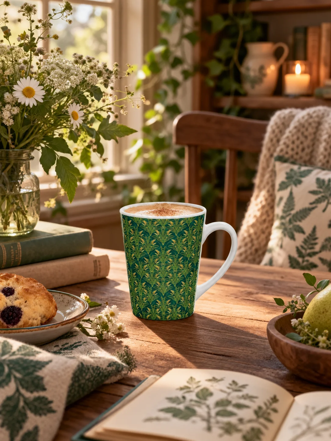 Petals of the Court Latte Mug product image (1)