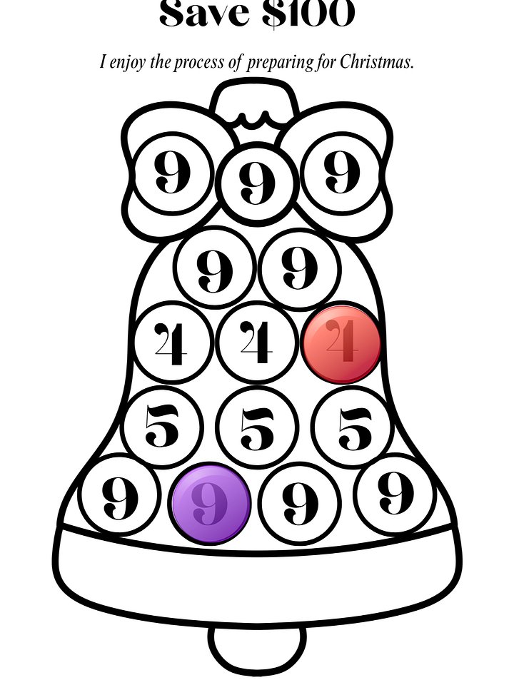 Family Celebration Dot Marker Savings Challenges Printable Savings Tracker product image (2)