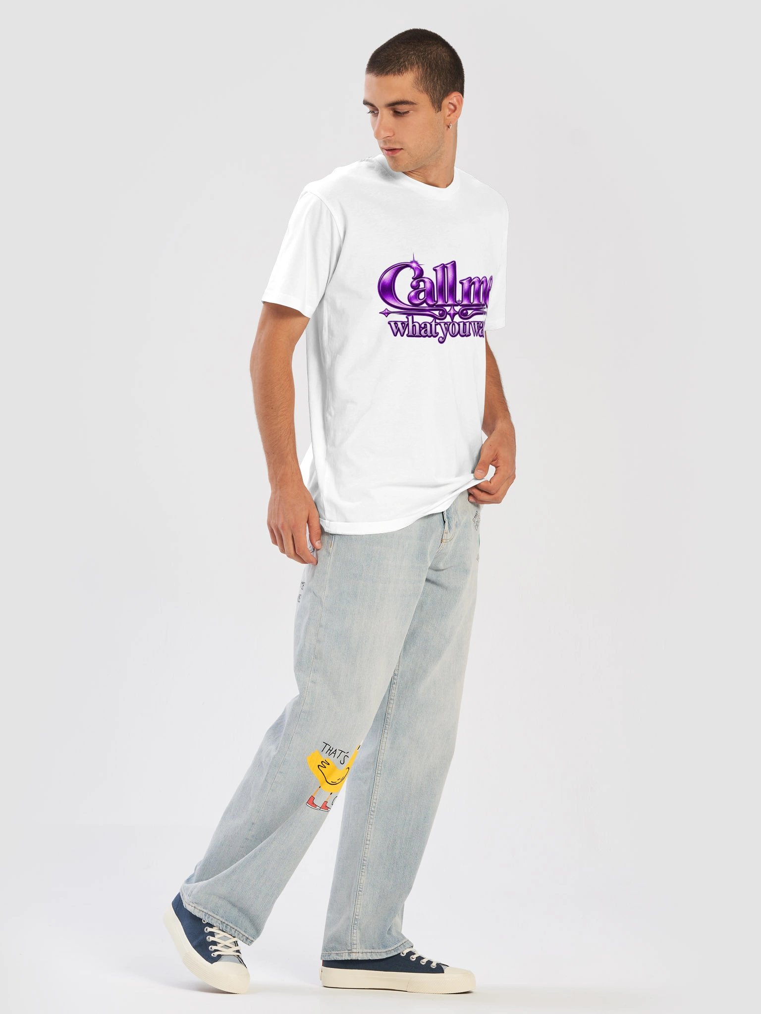 Call Me What You Want Metallic Purple Faith-Based Premium Unisex T-Shirt product image (5)