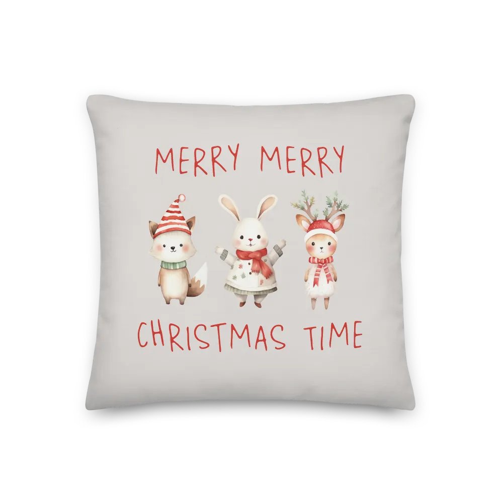 Festive Winter Friends Premium Pillow product image (2)