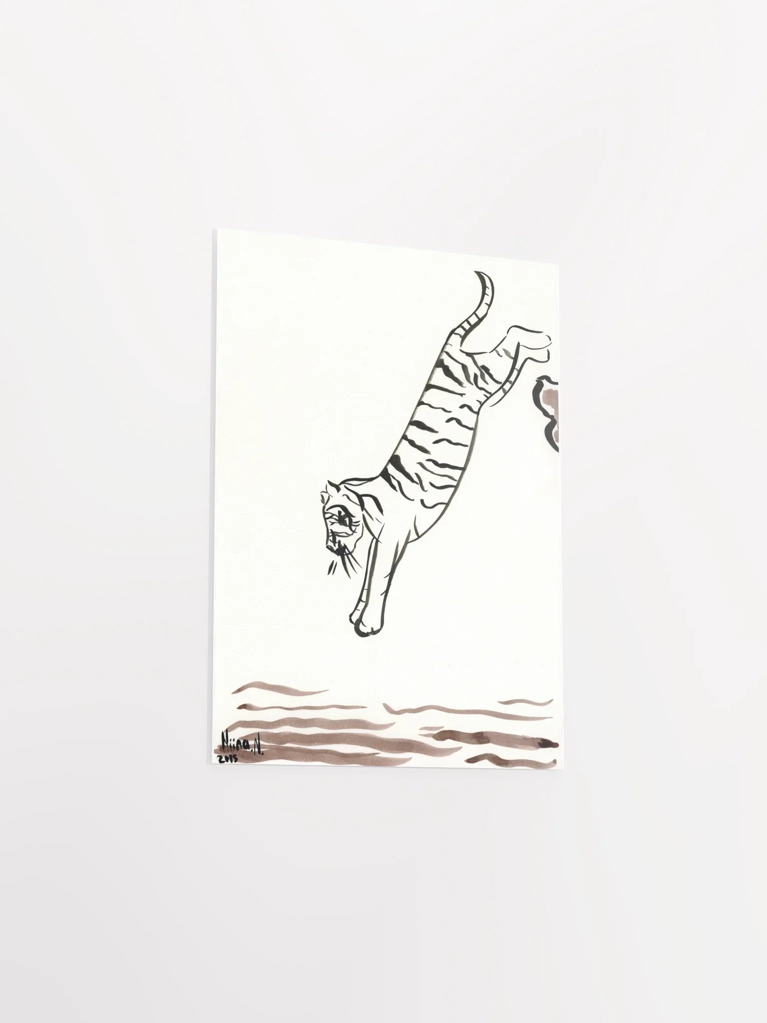 Jumping Tiger Art Print product image (3)