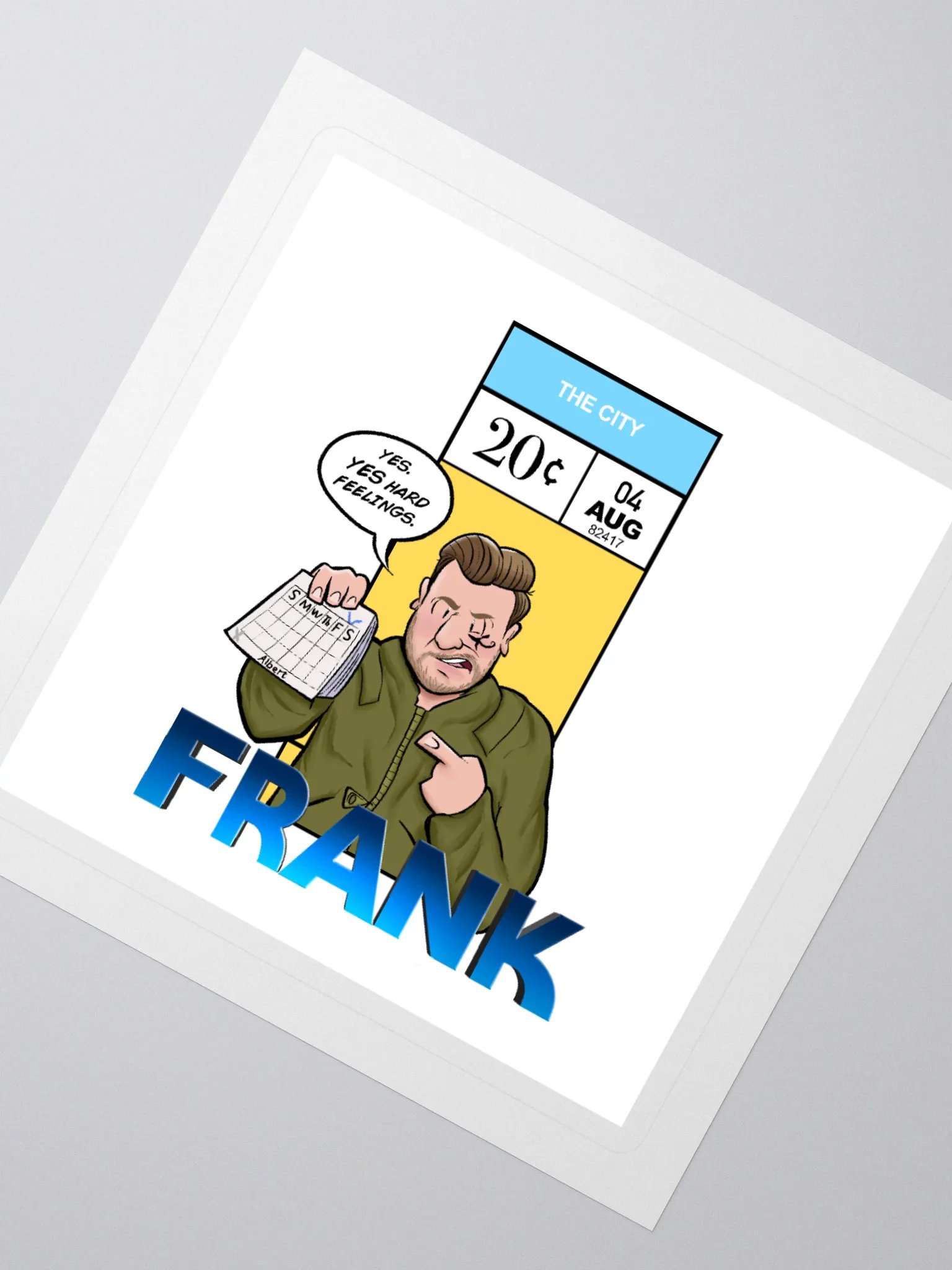 He lost Tuesday Sticker product image (2)