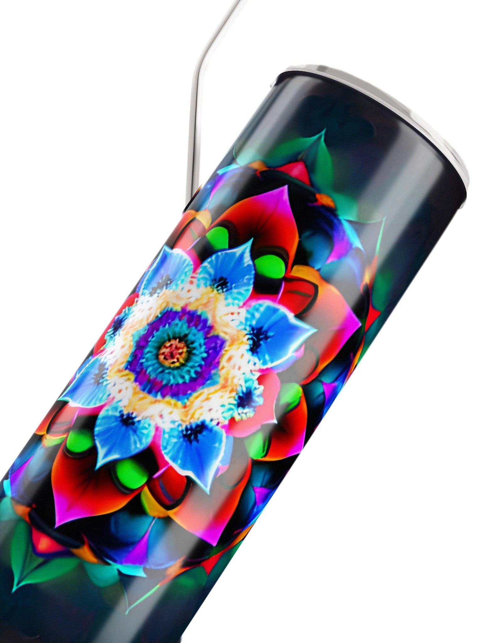 Neon Mandala Stainless Steel Tumbler product image (7)